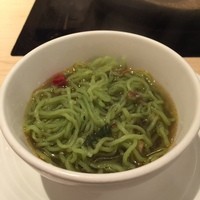 天香回味 赤坂別館 - 〆のクロレラ麺
