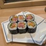 すし善 - トロたく巻き