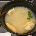 松のや - みそ汁、付くだけありがたい