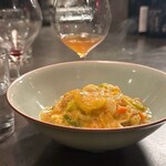 福星 - オスとメスのカニ解ぐし身そば