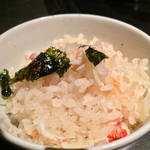 卯夢 - ズワイガニの御飯