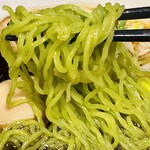 麺場五代目 - クロレラ入り細麺