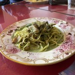 おいらのイタリアン 仙波目黒本店 - エビとベーコンのジェノベーゼ