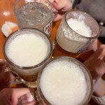 韓国家庭料理 さらん房 - 乾杯