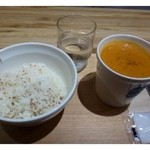 Soup Stock Tokyo - ◆オマール海老ビスクとごまご飯のセット（ご飯は少な目にしましたので20円引きでした）