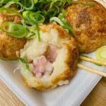 元祖どないや - たこ焼き断面