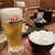 七輪焼肉安安  - ドリンク写真:ビール＆ライス（中）