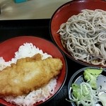 名代 富士そば - ミニ鶏天丼セット