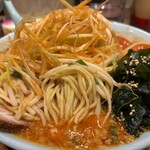 ラーメンショップ◯化  - 辛みそラーメン+辛ネギ