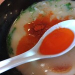 幸楽苑 - 後半の味変