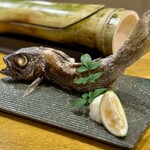 炉ノ鳥 - 原始焼き　クロムツ
      竹飯盒