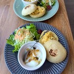 N3 - 料理写真:日替りブランチセット　550円×2
