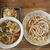 武蔵野うどん 澤村 - 肉汁うどん肉ダブルの並盛とかき揚げ