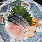 やまきや旅館 - 夕食（刺身）