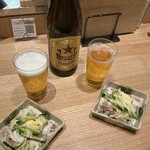 吉祥寺 野歩 - お通しと赤星(中)