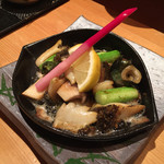 祇園寿司 衣川 - アワビのバター炒め♪(´ε｀ )