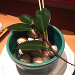 祇園寿司 衣川 - 焼き銀杏♪(´ε｀ )