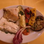 トラットリア デッラ ランテルナ マジカ - 白身魚と野菜のグリル