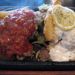 まんぷく定食の名にふさわしいボリューム