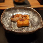 神楽坂 石かわ - 甘鯛の酒盗焼き くるみ麩 2014.12.1x