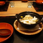 神楽坂 石かわ - 津合蟹のつみれ 小鍋仕立て 白菜 葱 豆腐 2014.12.1x