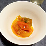 Japanese Soba Noodles 蔦 - 前菜のトップバッターは、ラタトゥイユ