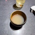 Japanese Soba Noodles 蔦 - アミューズは青森シャモロック、天草大王などのスープ