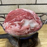 すき焼･鍋物 なべや - 牛すき焼き　1,000円