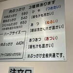 麺処 綿谷 - メニュー_2025年12月