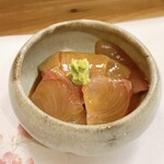 穴子料理と地酒 浅草 川井 - 汐子の黄身醤油合え　