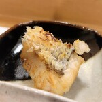 穴子料理と地酒 浅草 川井 - 白甘鯛の松笠焼き