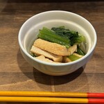 居酒屋はしやすめ - 小松菜ときつねの煮浸し