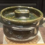 銀座 炎 田むら - 釜飯の釜　これ高いんですよ！と言ってました(笑)