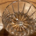 銀座 炎 田むら - お冷のグラスがRIEDEL！！