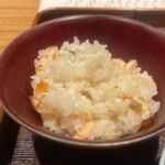 銀座 炎 田むら - イクラと秋鮭の味に、柚子の香りと・・