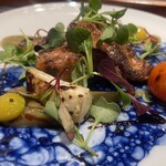 銀座 炎 田むら - メイン料理の鰆粉鰹焼き