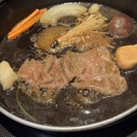 すき焼き 牛しゃぶ 松重 - 食べ頃の状態