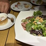 レッドフランマ - サラダはシザーサラダでした。