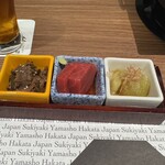 壽喜燒 山翔 - 牛しぐれ、マグロ、茄子