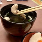 山崎屋 - 肝吸いは大きな肝が入っていた