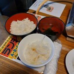 神保町食肉センター - タマネギ＋ライス＋スープ