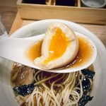 Homemade Ramen 麦苗室町 - 味玉ウマ！かじった写真ですみません