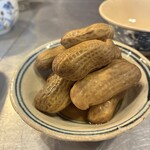 たべごとや みなと - たべごとや　みなと　落花生の紹興酒漬け　蜆も良いけど茹で落花生の上を行く酒のアテです