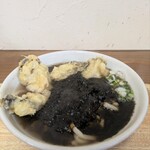 釜揚げ屋 - 生のり牡蠣天うどんの大盛り