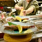 俺の炉ばた 恵比寿 - 大海老炭火焼き