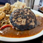 男前パスタ - ハンバーグ美味かった