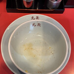 つけそば 丸長 - 今日も美味しく完食.完飲