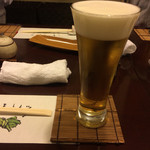 舞扇 - まずは生ビールで乾杯