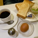 カフェ・クレバー - ゆで玉子サラダセット(600円)