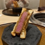 新宿 うしみつ - シャトーブリアンのカツサンド